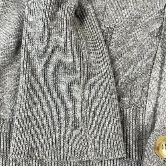 Nom de Guerre Cardigan Sweater Mens Large Gray Button Up Textured Knit Japan - Picture 7 of 7